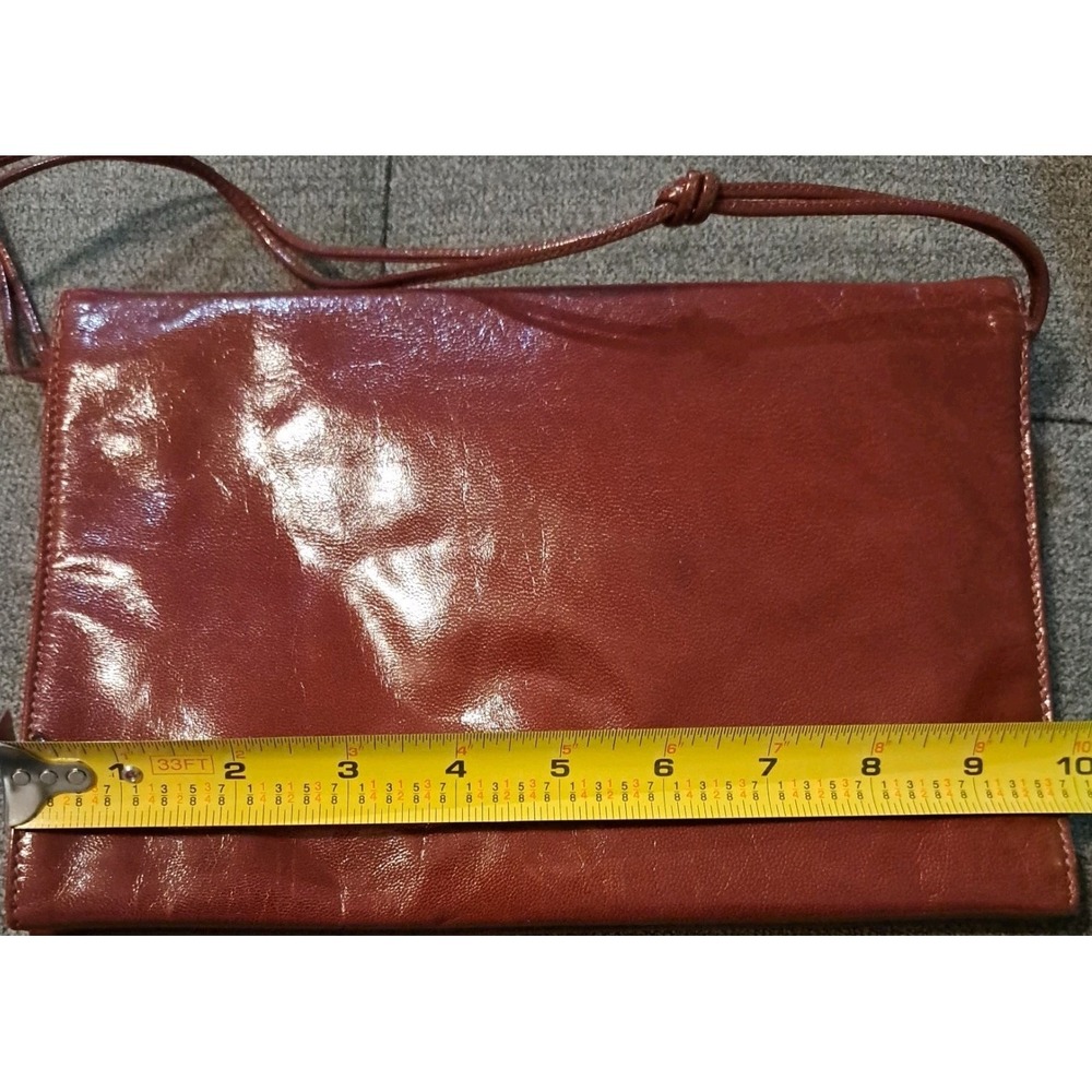 Vtg Garfinckels Cognac Brn Leather Purse Made Canada Appears Unused Buttery Soft - Picture 6 of 8